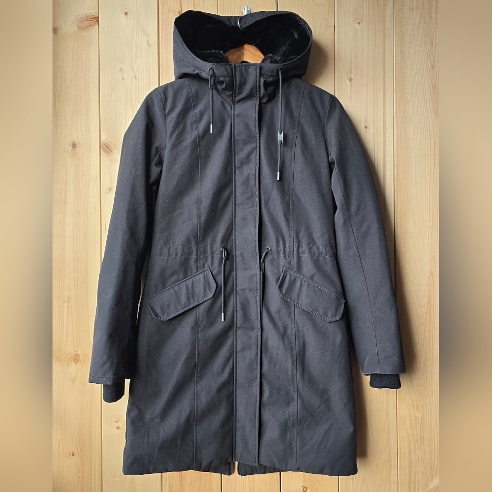 Wilfred Northstar Parka Goose Down Coat Black Womens XS - Picture 1 of 14